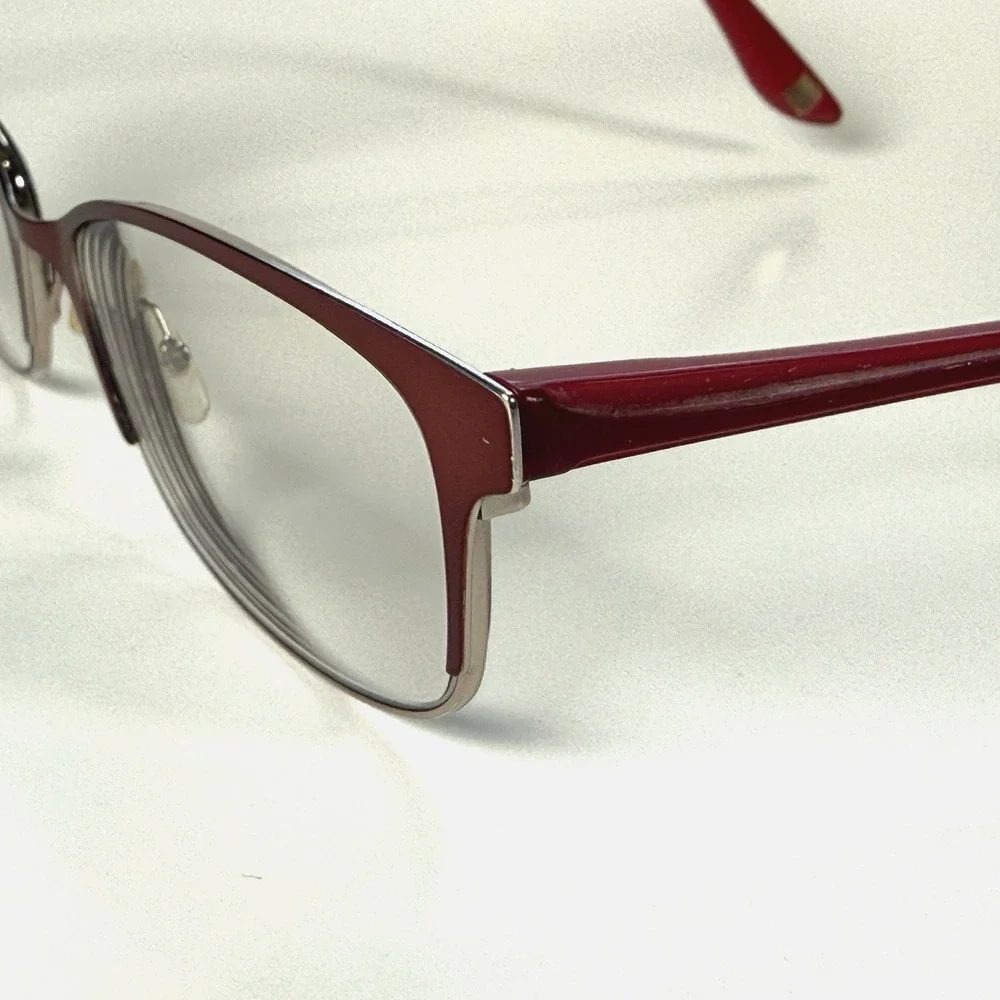 LIZ CLAIBORNE L644 G1C Eyeglasses Frame Only 50-16-140 Red Full Rim‎ Womens